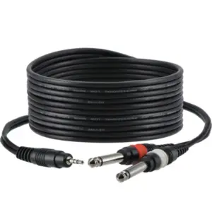 Devine VA5030 jack 3.5mm stereo-2x jack male 3m verloopkabel